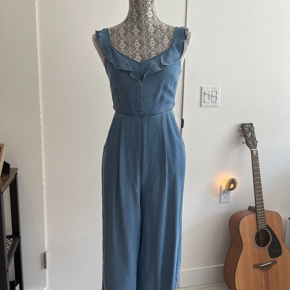 Denim Romper, Size 2, By Evernew - Picture 1 of 2